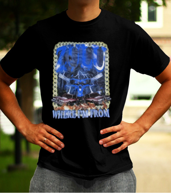 Zulu Where I’m From Lowrider Cars And Chain T-Shirt