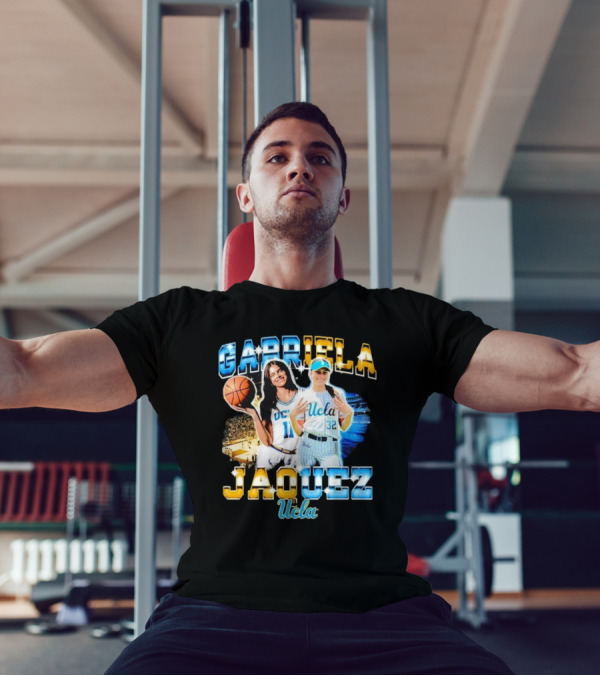 Gabriela Jaquez UCLA Bruins 10 32 Vintage Basketball Dual Image T-Shirt