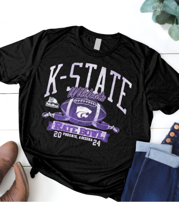 K-State Wildcats Rate Bowl 2024 Phoenix Arizona Football T-Shirt
