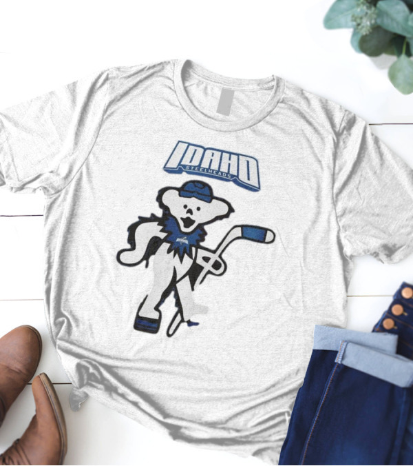 Idaho Steelheads Grateful Dead Hockey Bear 2025 T-Shirt