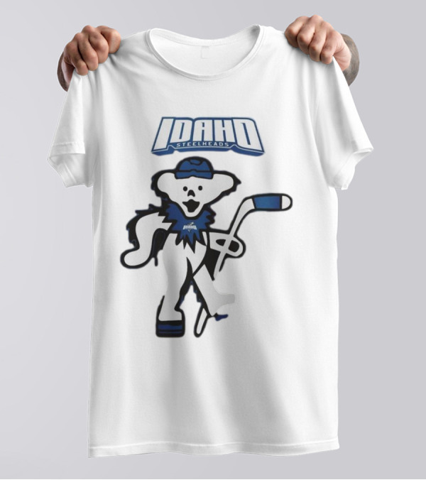 Idaho Steelheads Grateful Dead Hockey Bear 2025 T-Shirt