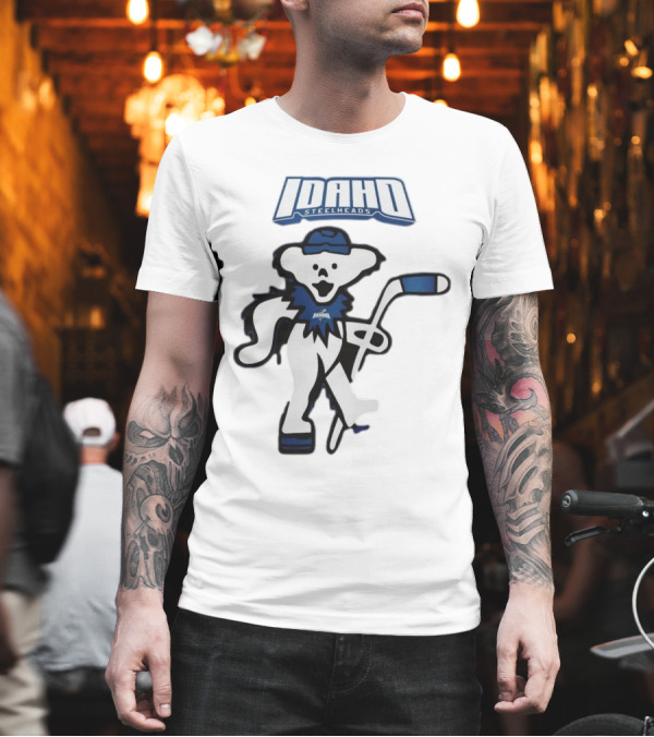 Idaho Steelheads Grateful Dead Hockey Bear 2025 T-Shirt