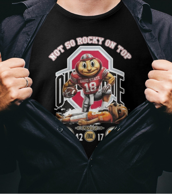 Ohio State Buckeyes Finals Victory Over Tennessee 42-17 Not So Rocky On Top T-Shirt