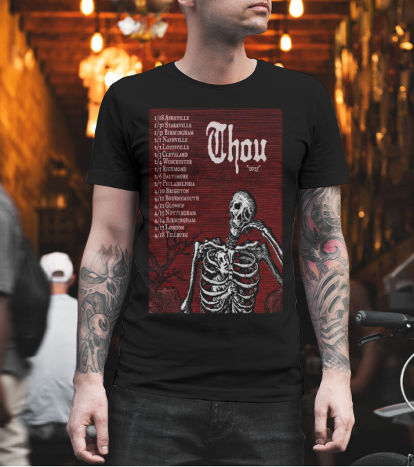 Thou Band 2025 Tour Dates Winter And Spring Asheville To Tilburg T-Shirt