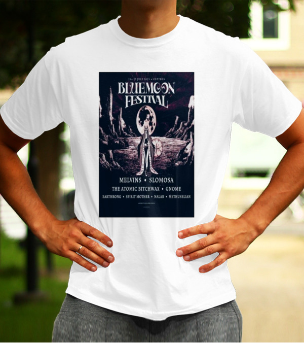 Bluemoon Festival Cottbus July 25-27 2025 Melvins Slomosa The Atomic Bitchwax Gnome Earthbong Spirit Mother Nalar Methuselian T-Shirt
