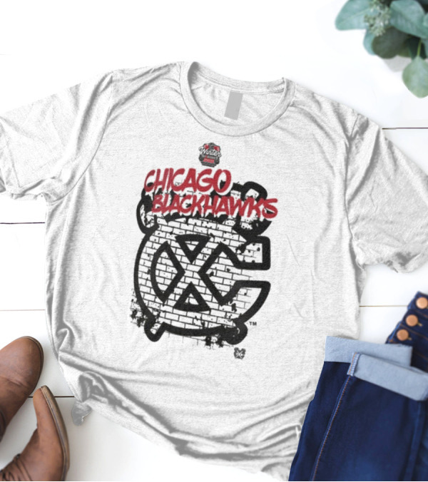 Chicago Blackhawks 2025 NHL Winter Classic Brick Wall T-Shirt