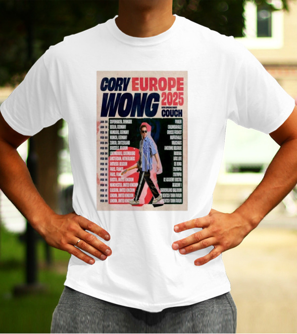 Cory Wong Europe 2025 Tour Dates With Special Guest Couch T-Shirt