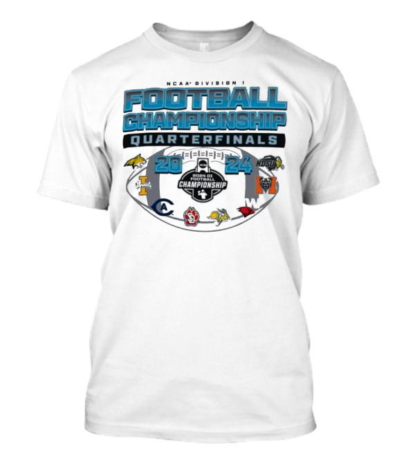 NCAA Division I Football Championship Quarterfinals 2024 Logos And Teams T-Shirt