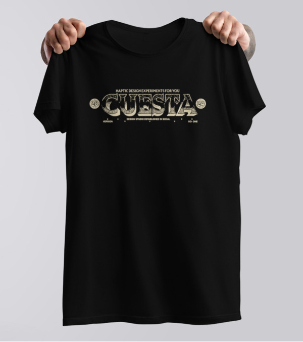Haptic Design Experiments For You Cuesta 2024 Version Design Studio Established In Socal 96 00 One T-Shirt