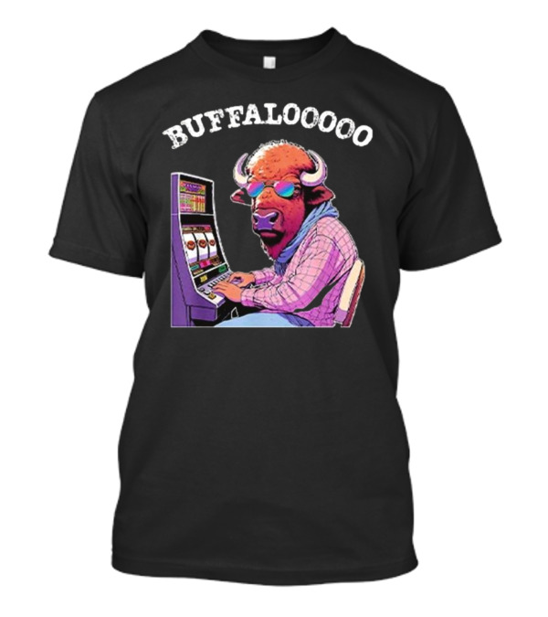 BUFFALOOOOO Lucky Buffalo Casino Slot Machine Gambling T-Shirt