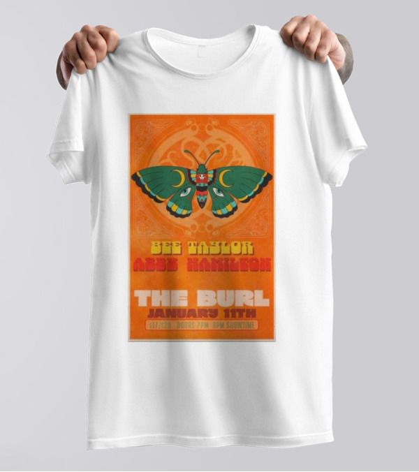 Bee Taylor Abby Hamilton The Burl January 11th Lexington KY Concert T-Shirt