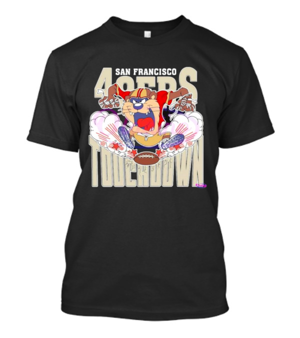 San Francisco 49ers NFL Touchdown Tasmanian Devil 2025 T-Shirt