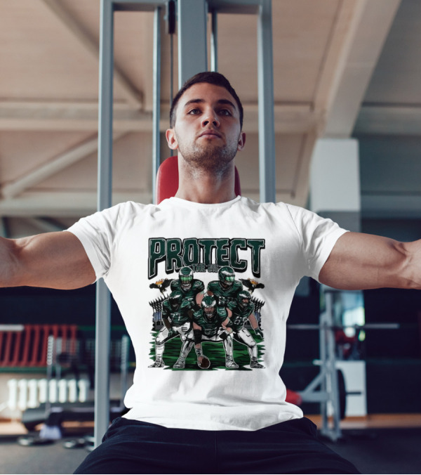 Eagles Protect The 215 Football Team Players And Mascot Elements T-Shirt