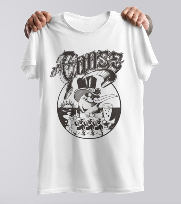 Goose Fancy Penguin NYE Event 2025 Dapper Top-Hat Celebration Scene T-Shirt