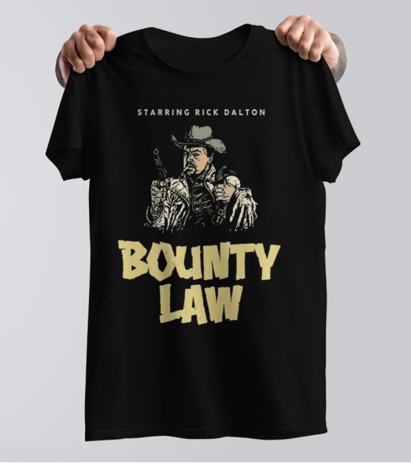 Starring Rick Dalton Bounty Law Cowboy Drawing T-Shirt