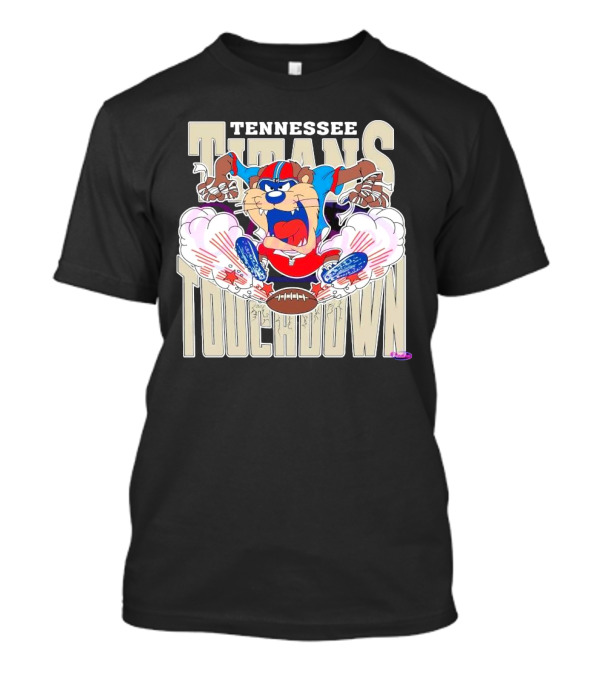 Tennessee Titans NFL Touchdown Tasmanian Devil 2025 T-Shirt