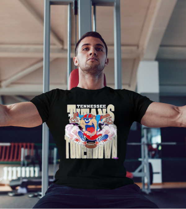 Tennessee Titans NFL Touchdown Tasmanian Devil 2025 T-Shirt