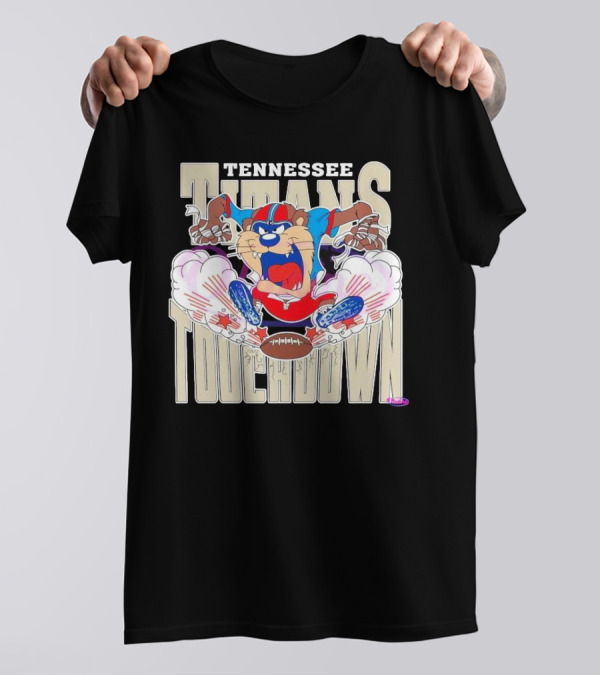 Tennessee Titans NFL Touchdown Tasmanian Devil 2025 T-Shirt