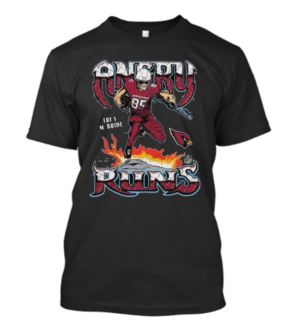 Trey McBride Arizona Angry Runs Cardinals NFL T-Shirt