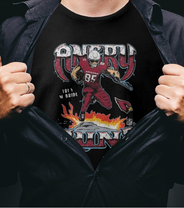 Trey McBride Arizona Angry Runs Cardinals NFL T-Shirt