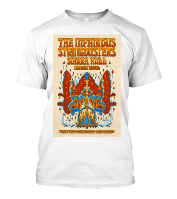 The Infamous Stringdusters Sierra Hull The Last Revel January 11 2025 Mission Ballroom Denver CO Psychedelic Mandolin T-Shirt