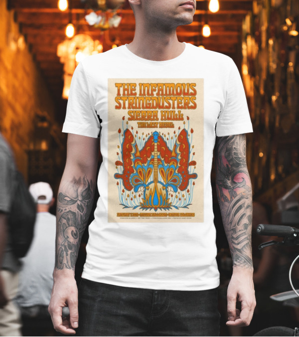 The Infamous Stringdusters Sierra Hull The Last Revel January 11 2025 Mission Ballroom Denver CO Psychedelic Mandolin T-Shirt