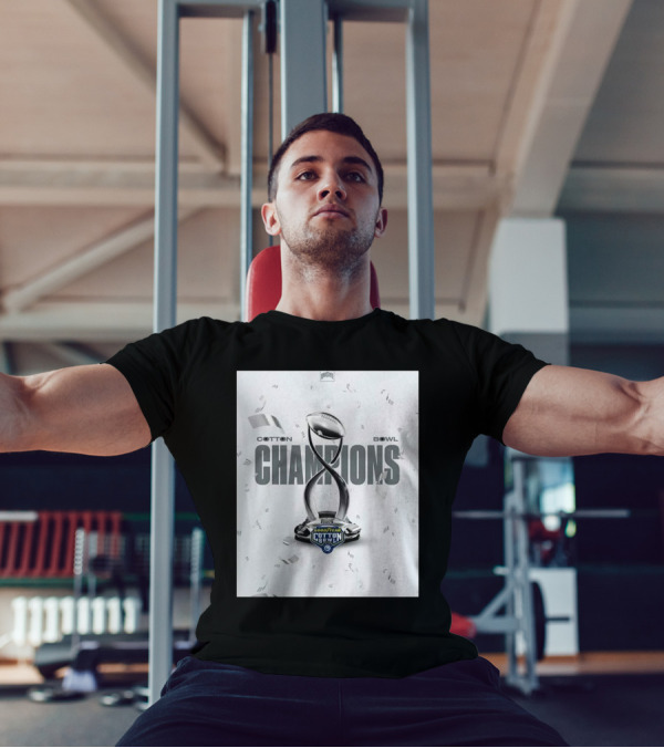 Cotton Bowl Champions Ohio State Buckeyes 2025 CFB Playoffs NCAA Division Trophy Iconic Victory T-Shirt