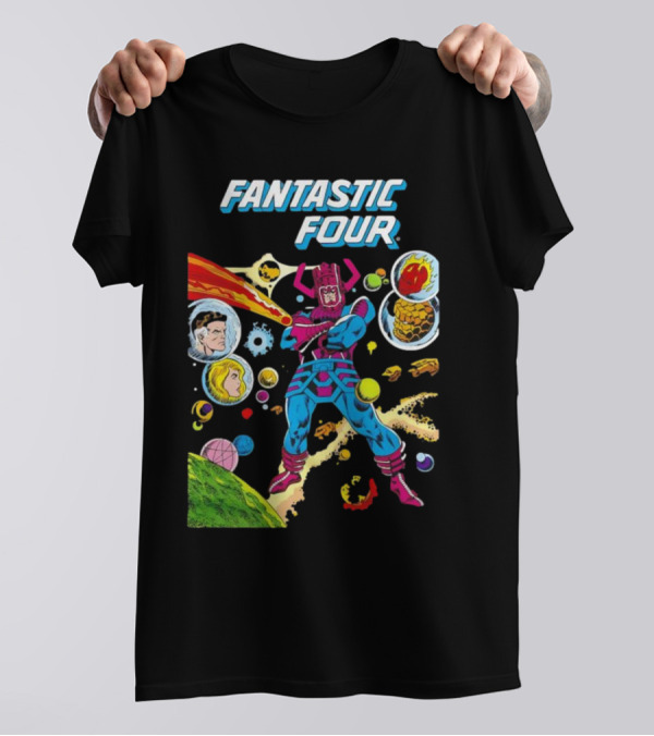 Fantastic Four Galactus Cosmic Adventure Comic T-Shirt