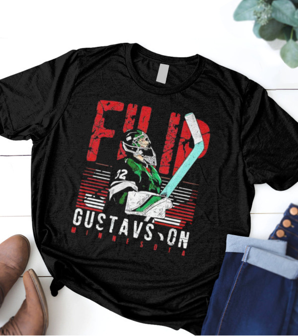 Filip Gustavsson Minnesota Vintage Hockey Player NHL Wild T-Shirt