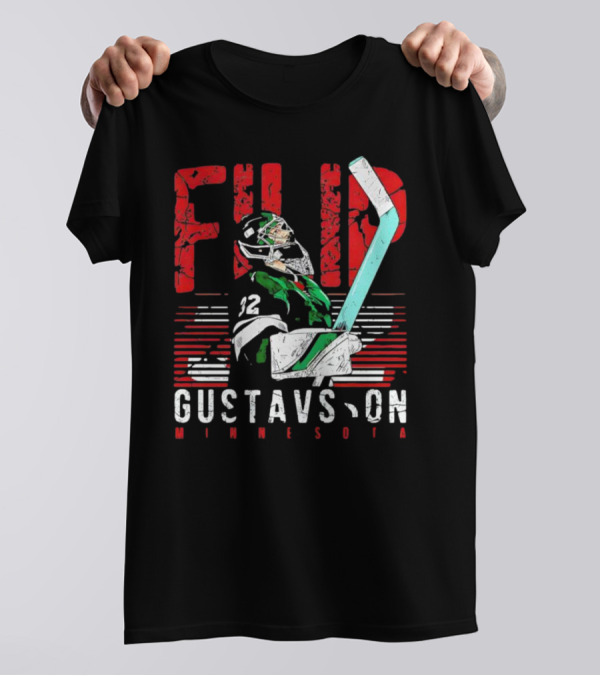 Filip Gustavsson Minnesota Vintage Hockey Player NHL Wild T-Shirt