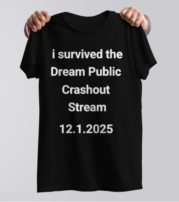 I Survived The Dream Public Crashout Stream 12.1.2025 T-Shirt