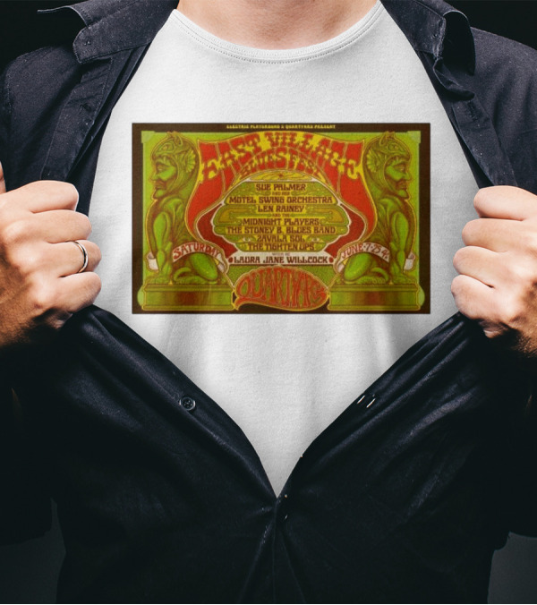 East Village Blues Festival Quartyard San Diego June 7 2025 Sue Palmer Motel Swing Orchestra Midnight Players Zivalva Soles T-Shirt