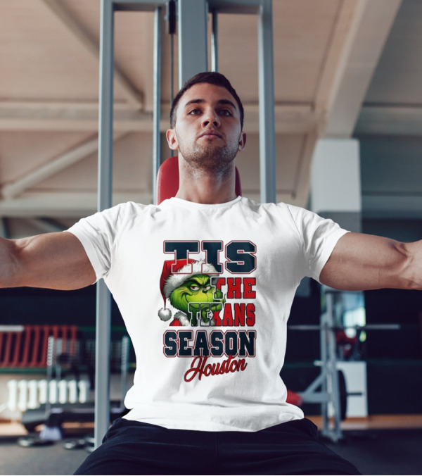 Houston Texans Merry Christmas The Grinch Tis The Texans Season T-Shirt