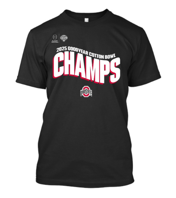 Ohio State Buckeyes 2025 Goodyear Cotton Bowl Champs College Football Playoff Semifinal T-Shirt