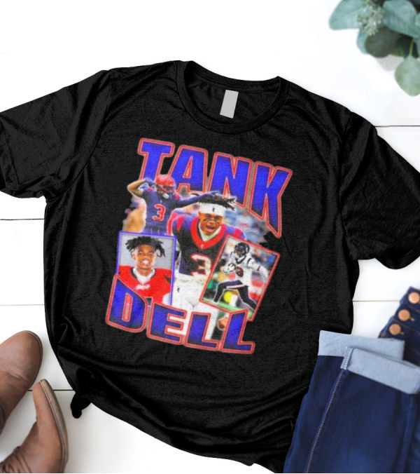 Tank Dell Football Triple Threat Texans Player Highlights T-Shirt
