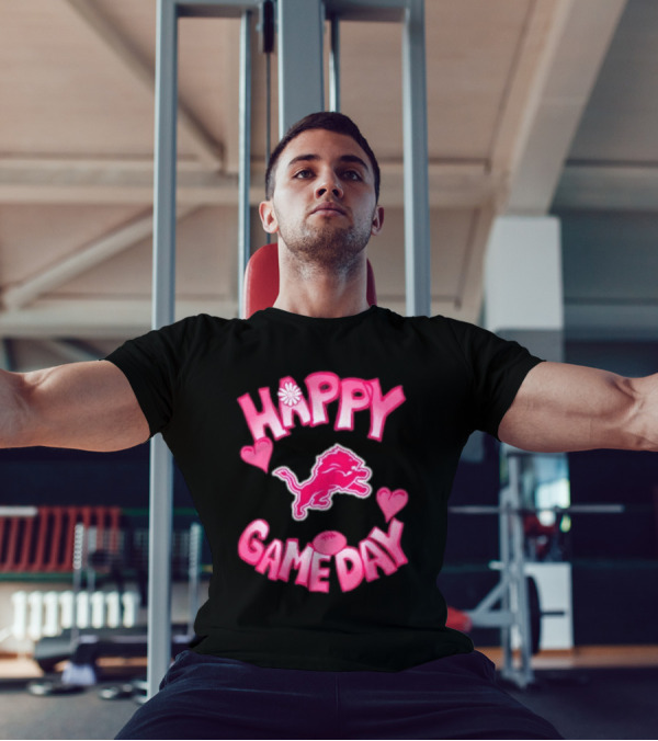 Happy Gameday Detroit Lions Valentine’s Day 2025 T-Shirt