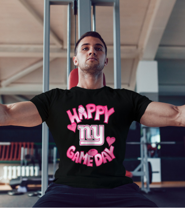 Valentine's Day New York Giants Happy Gameday 2025 NY Heart Football Fan T-Shirt