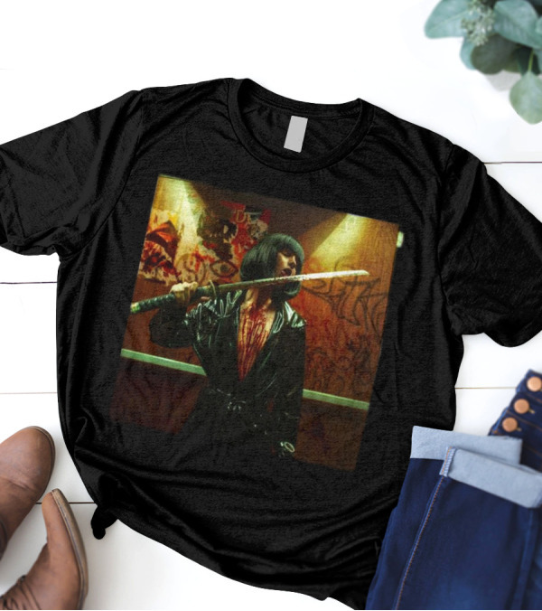 Bad Omens Concrete Jungle OST 17th January 2025 Samurai Black Leather Blood Graffiti Scene T-Shirt