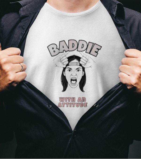 Baddie With An Attitude Bulldog Graphic T-Shirt