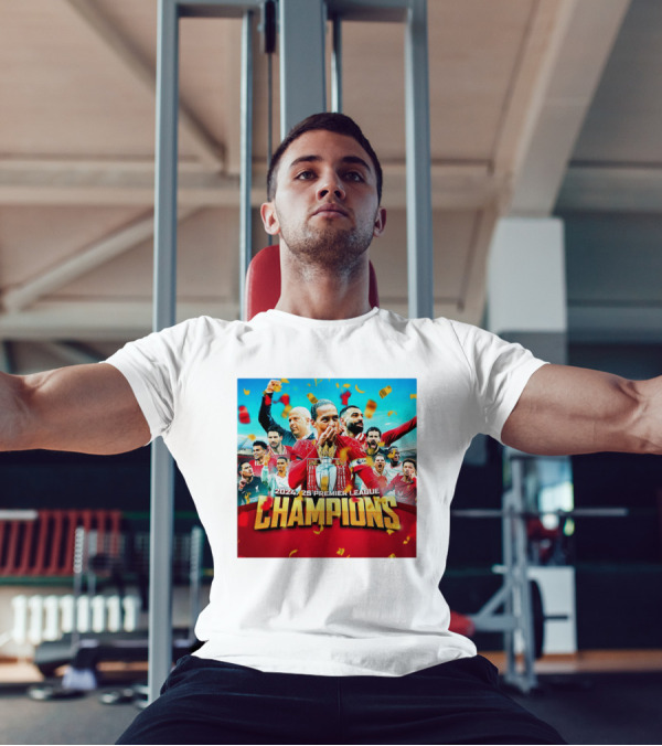 2024-25 Premier League Champions Liverpool FC Celebration T-Shirt