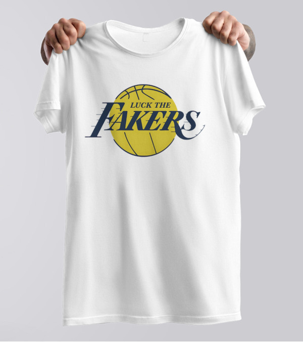 Luck The Fakers Los Angeles Basketball Parody T-Shirt