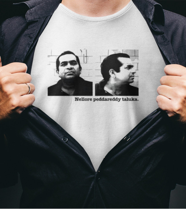 Nellore Pedda Reddy Taluka Vintage Photo Design T-Shirt