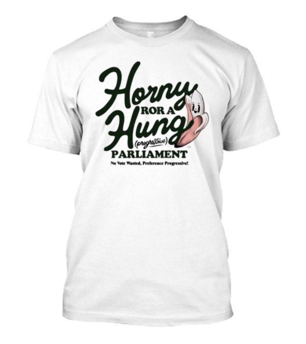 Horny For A Hung Parliament Bold Lamb Illustration T-Shirt