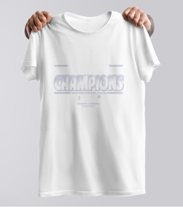Northwestern Wildcats 2025 Women's Lacrosse Big Ten Tournament Champions T-Shirt