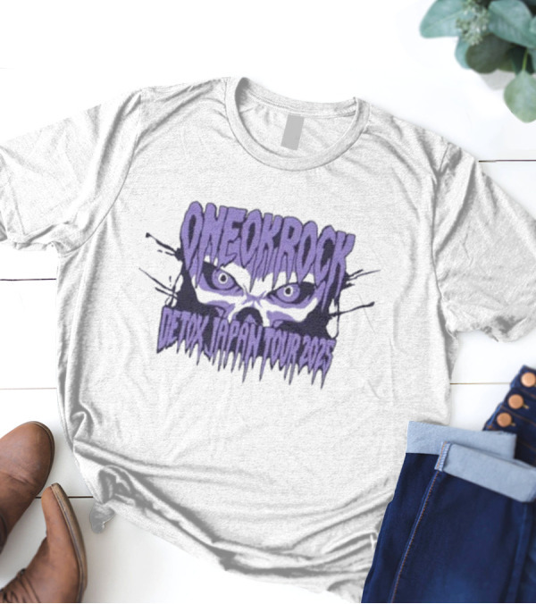 ONE OK ROCK Detox Japan Tour 2025 Skull Head T-Shirt