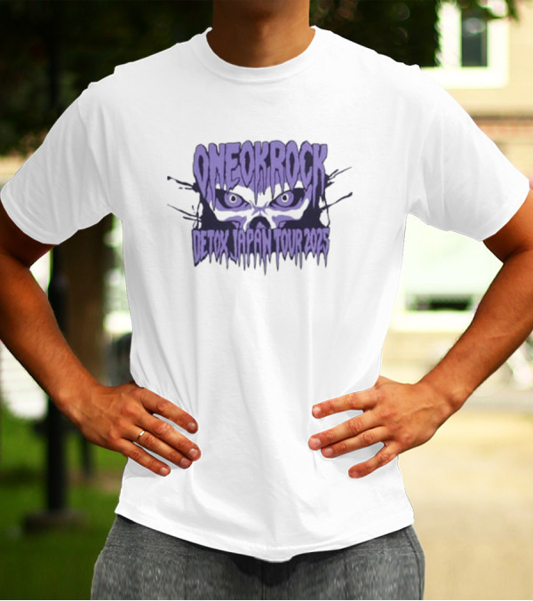 ONE OK ROCK Detox Japan Tour 2025 Skull Head T-Shirt