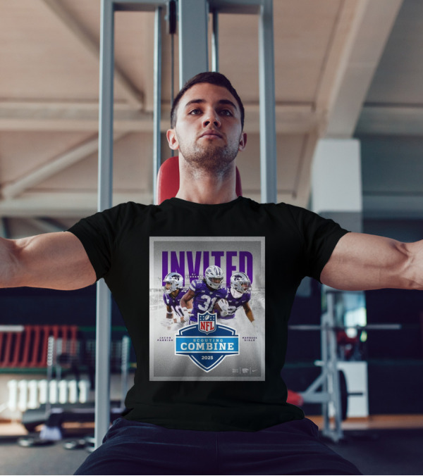Kansas State Wildcats Football Invited Jacob Parrish DJ Giddens Marques Sigle 2025 NFL Scouting Combine T-Shirt