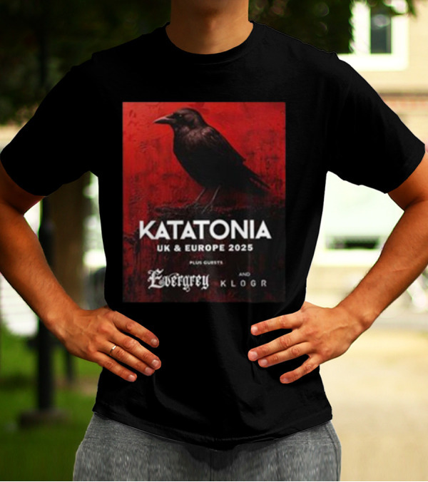 Katatonia UK And Europe 2025 Tour With Guests Evergrey And Klogr Crow Image T-Shirt