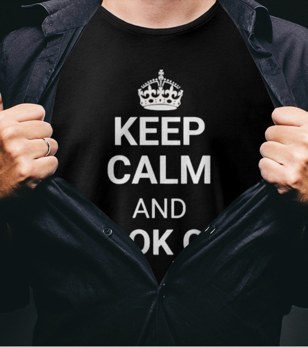 Keep Calm And Grok On Classic Crown Parody T-Shirt