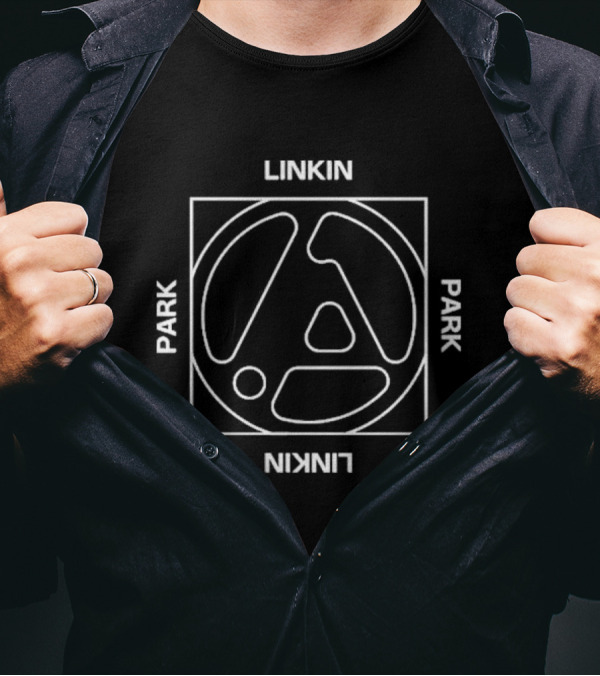Linkin Park Tan Ladies FZ Box Logo T-Shirt